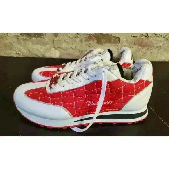 Colaboration Sneakers atmos Tokyo X Budweiser by Garrixon Mens Sz 6 King Beer - Picture 5 of 10